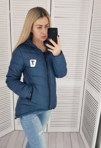 Жіноча демісезонна куртка з емблемою, арт.210/7, пляшка | Зображення 2