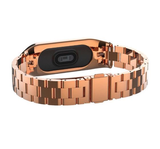 Металевий ремінець Primo Classic для фітнес-браслета Xiaomi Mi Band 3 - Rose Gold | Зображення 2