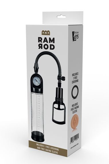Вакуумна помпа для пеніса Dream Toys RAMROD DELUXE PENIS PUMP Sex Aura | Зображення 5