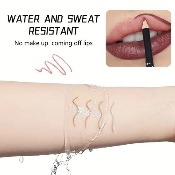 Набор из 12 карандашей для губ от SHOETSY Cosmetics - матовые стойкие оттенки для всех типов кожи | Зображення 5
