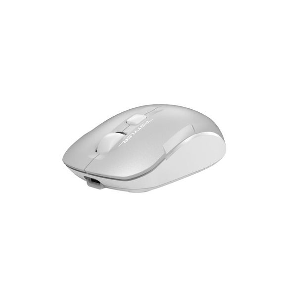 Миша бездротова A4Tech Fstyler FB26CS Air2 (Icy White), колір сірий+білий | Зображення 1