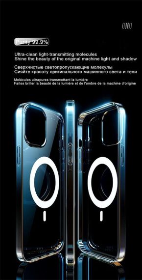Чохол Cosmic Acrylic MagSafe HQ для Apple iPhone 15 Transparent | Зображення 1