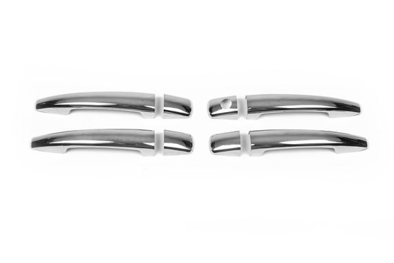 Накладки на ручки (4 шт, нерж) OmsaLine - Італійська нержавійка для Peugeot Expert 2007-2017 рр | Зображення 4
