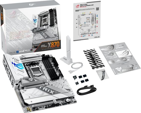 Материнcкая плата ASUS ROG STRIX X870-A GAMING WIFI sAM5 X870 4xDDR5 M.2 HDMI DP WiFi BT ATX 90MB1IF0-M0EAY0 | Зображення 1