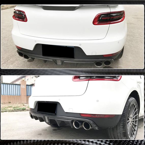 Диффузор заднего бампера V2 (2014-2021, Карбон) для Porsche Macan | Зображення 4