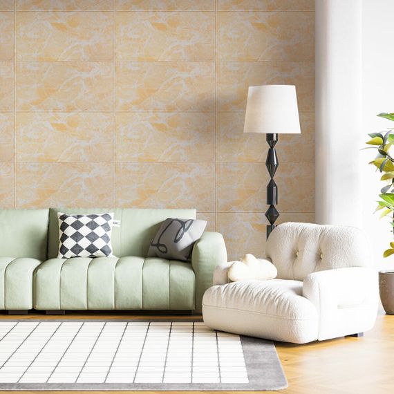 Самоклеюча 3D панель 700х700х4мм Персиковий мармур SW-00001343 | Зображення 4