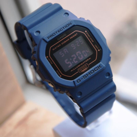 Протиударні годинники чоловічі наручні оригінальні Casio G-Shock DW-5600BBM-2ER з полімерним ремінцем | Зображення 1