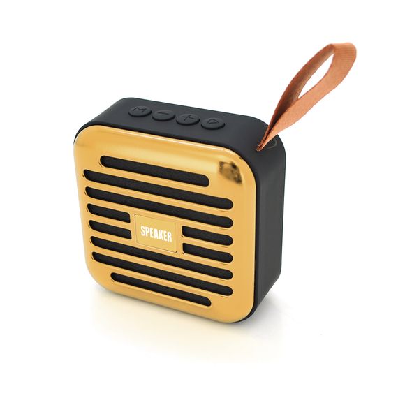 Колонка T5-S Bluetooth 4.1 до 10m, 1х3W, 4Ω, 600mAh, ≥90dB, TF card/USB, DC 5V, Gold