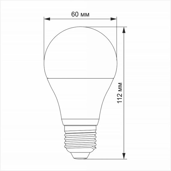 Світлодіодна лампа TITANUM A60 12W E27 3000K | Зображення 2