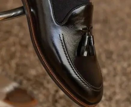 Чоловічі лофери з лакованої шкіри 45 розмір | Зображення 3