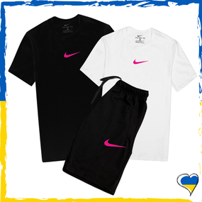 Комплект шорти Nike Big Swoosh та футболки 2шт Nike. Комплект Найк Біг Свуш XS/S
