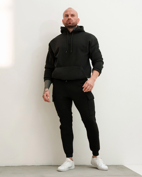 Штаны Карго Зимние чёрный S M | Зображення 4