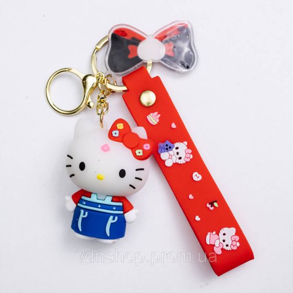 Дитячий брелок Hello Kitty 4×6 (см) для ключів, на сумку і рюкзак (рандом) HP-55-27 | Зображення 3