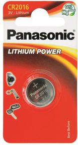 Батарейка Panasonic литиевая CR2016 блистер, 1 шт. (CR-2016EL/1B)