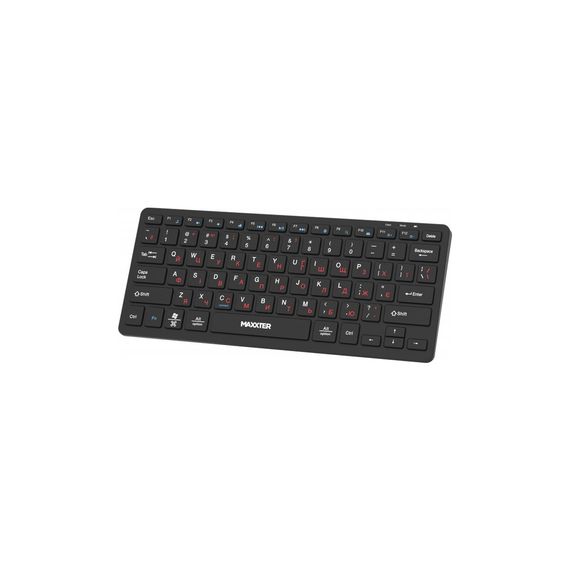 Клавіатура Maxxter KBW-C01B-UA Wireless UA Black (KBW-C01B-UA) | Зображення 1