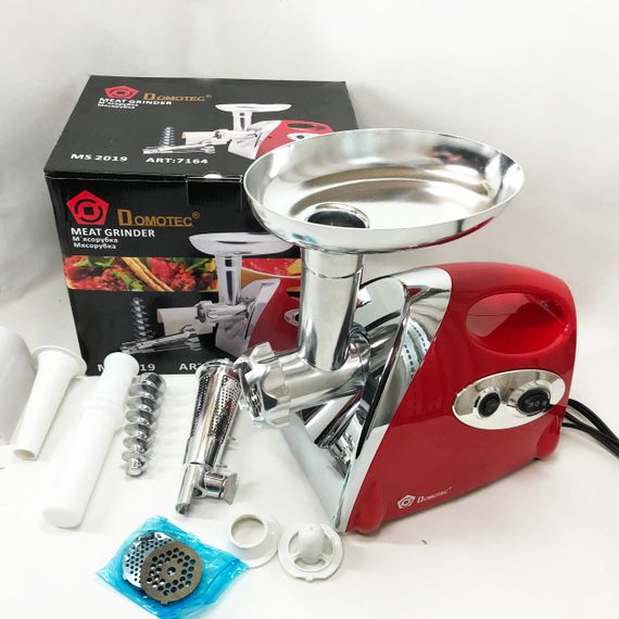 М'ясорубка звичайна Domotec MS-2019 2400 Вт, М'ясорубка для помідорів Легка у використанні ' DL-44 | Зображення 8