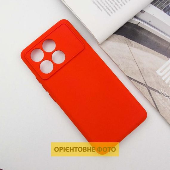Чохол TPU GETMAN Liquid Silk Full Camera для Xiaomi Poco X6 / Note 13 Pro 5G Червоний / Red | Зображення 1