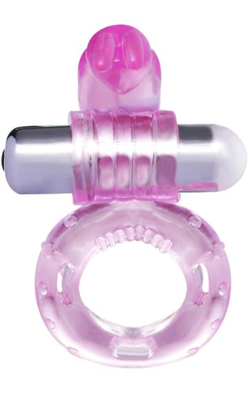 Ерекцоване кільце Cuddle Vibro Pro 7режимів вібрації колір рожевий Sex Aura | Зображення 5