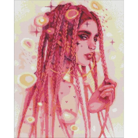 УЦІНКА! Алмазна мозаїка "Дивовижна незнайомка" AMO7495-UC 40х50 см