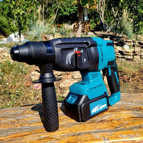 Перфоратор акумуляторний безщітковий KRAFFTEC 48V 2 акб 4.0AH дриль на акамуляторі для дому RU-528 в кейсі | Зображення 3