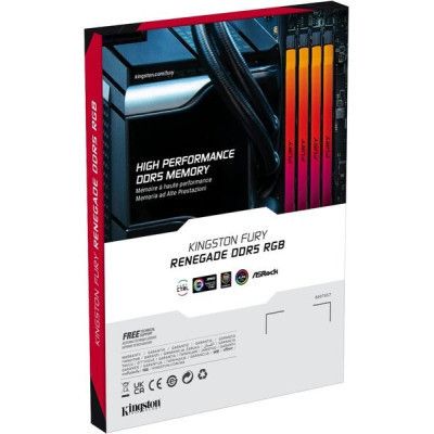 Модуль памяти для компьютера DDR5 16GB 6000 MHz Renegade RGB Kingston Fury (ex.HyperX) (KF560C32RSA-16) | Зображення 8