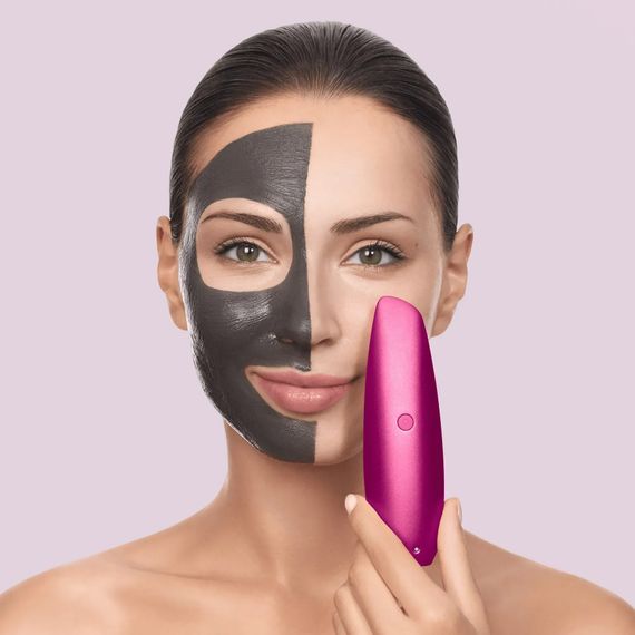 Бесконтактная магнитная пилинг-маска GESKE Touchless Magnetic Peeling Mask 5в1 starlight, Малиновый | Зображення 3