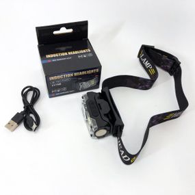 Мощный налобный LED фонарь, Фонарик на лоб, Головной фонарь с зарядным устройством UZ-35