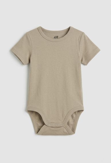 Дитяче боді для новонароджених H&M 62 см Бежевий (0599A)