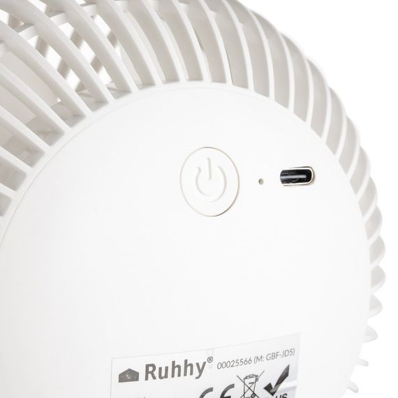 Бездротовий акумуляторний вентилятор RUHHY 25566 з прищіпкою та USB-C — прохолода всюди, де потрібно 🌬️🔋 | Зображення 1