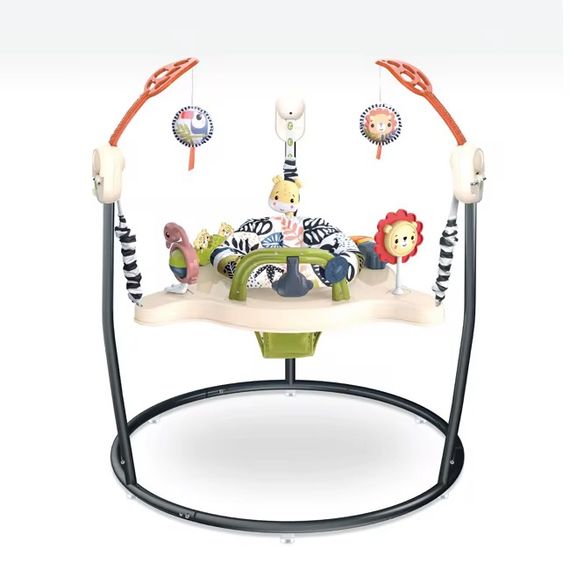 Ігровий центр, що розвиває, дитячий джемпер Fisher-Price Jumperoo Baby Activity Center Бежевий | Зображення 1
