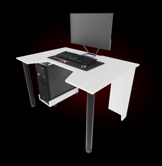 Стол геймерский ZEUS GAMER-1 белый | Зображення 7