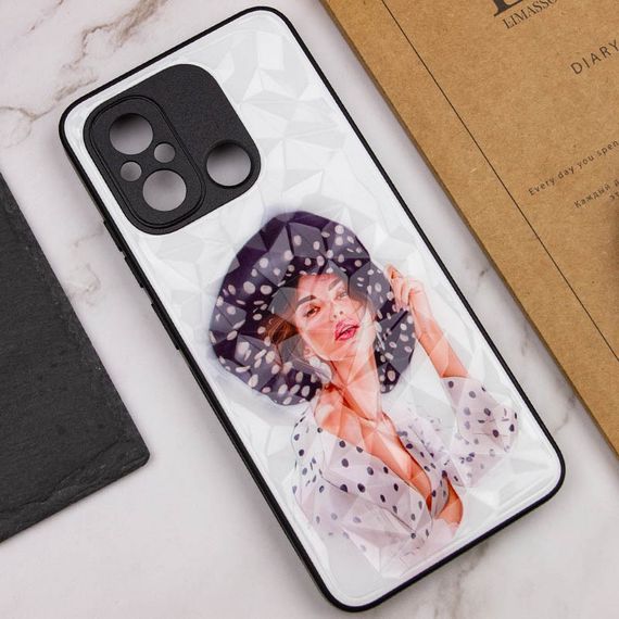 TPU+PC чехол Prisma Ladies для Xiaomi Redmi 12C / Poco C55 Girl in a hat | Зображення 3