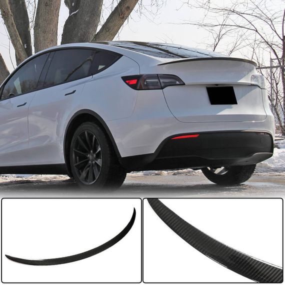 Спойлер Сухой Карбон V5 (2020-2023) для Tesla Model Y 2020- гг | Зображення 1