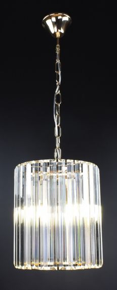 Люстра підвісна на 3 лампочки 26882 Золото 40-200х27х27 см. | Зображення 2