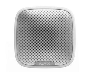 StreetSiren (white) Бездротова вулична сирена Ajax - Охоронні сирени
