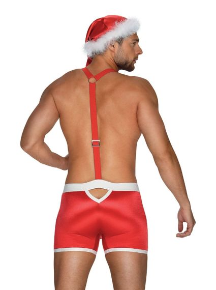 Новорічний костюм Санта-Клауса Obsessive Mr. Claus, червоно-білий, L\XL sexstyle | Зображення 1