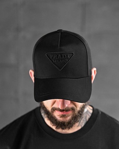 Бейсболка Prada black ДЛ6594 | Зображення 1