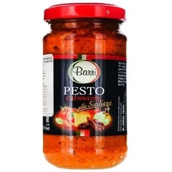 Соус песто Pesto Barri, 190 г, Італія, Дженовезе (червоний)