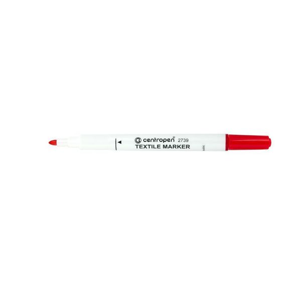 Маркер Textile 2739 2 мм червоний Centropen (6315)