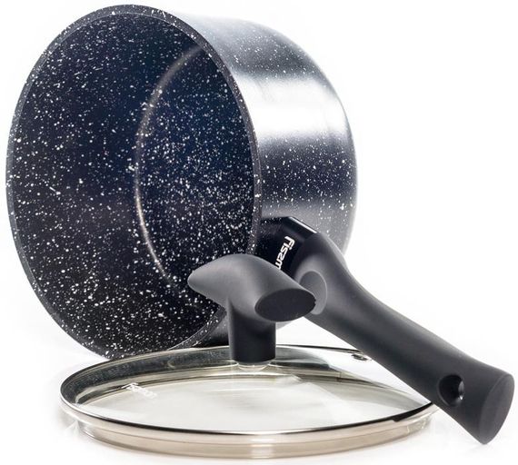 Ківш Fissman Fiore 1.7л зі скляною кришкою, індукційне дно | Зображення 2