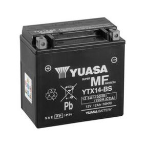 Аккумулятор МОТО Yuasa 12V 12,6Ah MF VRLA Battery YTX14-BS(сухозаряжений)