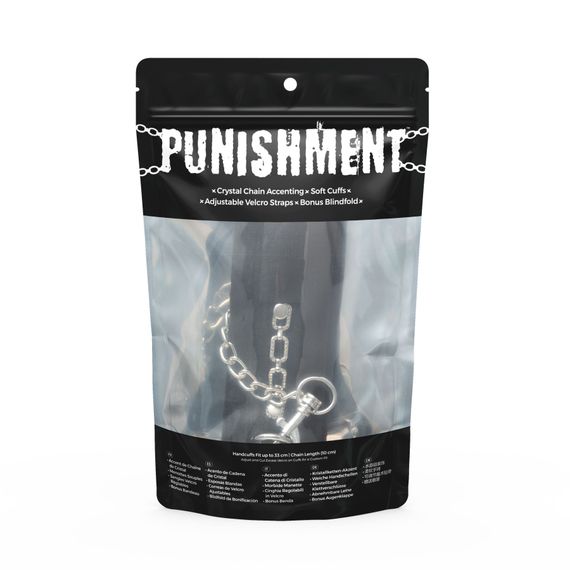 Наручники Punishment - Crystal Detail Handcuffs – Black | Зображення 3