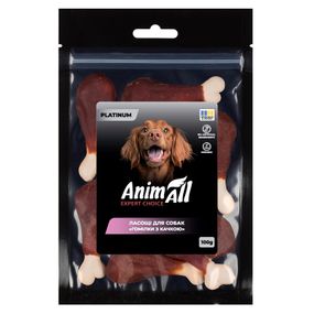 Лакомство для собак голень с уткой AnimAll Platinum, 100 гр
