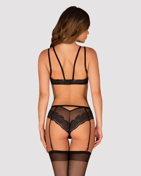 Еротичний комплект Obsessive Allastia set Чорний L/XL | Зображення 1