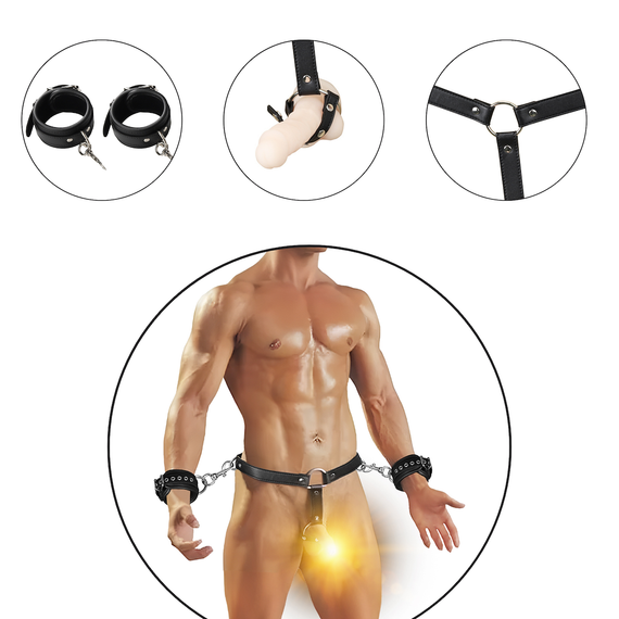 Чоловічий бондажний набір Wild Play Sex Aura | Зображення 2