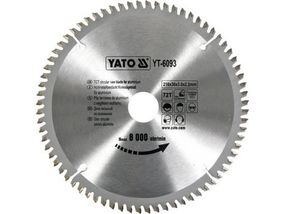 Диск пильный по алюминию 210х30х3.0x2.2мм 72 зуба Польша YATO YT-6093