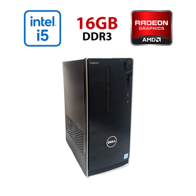 ПК Dell Inspirion 3650 / Intel Core i5-6500 (4 ядра 3.2 - 3.6 GHz) / 16 GB DDR3 / 256 GB SSD / AMD FirePro W2100, 2 GB GDDR3, 128-bit / Wi-Fi+Bluetooth / DVD / Win 10 Home Lic б/в
