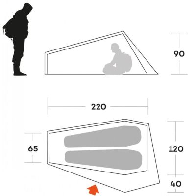 Палатка Ferrino Piuma 2 Blue (91215OOB) (931780) | Зображення 4