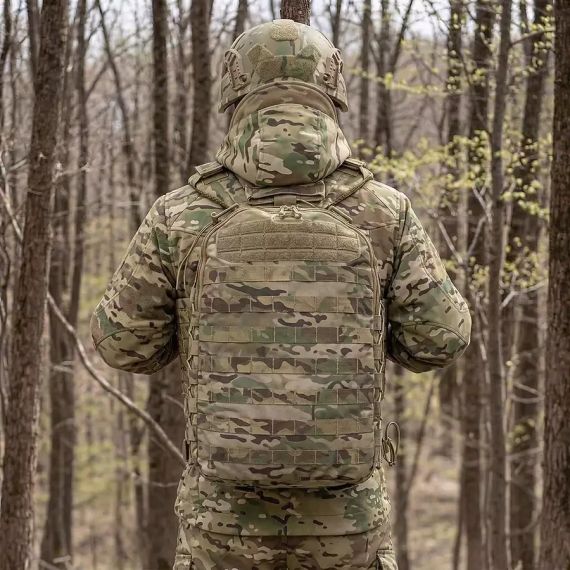 Рюкзак тактичний 10л Мультикам, штурмовий рюкзак військовий Ukrarmor укрармор Cordura 1000D, рюкзак ЗСУ MOLLE похід | Зображення 9