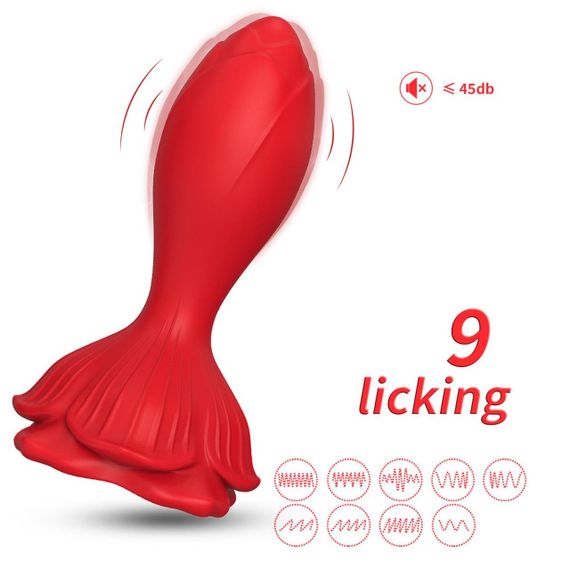 Анальна пробка - Rosenberg Red, 9 Vibration Functions Sex Aura | Зображення 4
